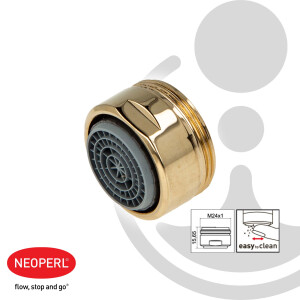 NEOPERL CASCADE SLC Strahlregler vergoldet, M24x1, A =...