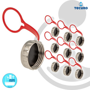10 Stück tecuro Kappe 3/4 Zoll für KFE-Hahn -...