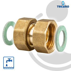 tecuro Verschraubung ÜWM/ÜWM 1 1/4 x 1 1/4 Zoll...