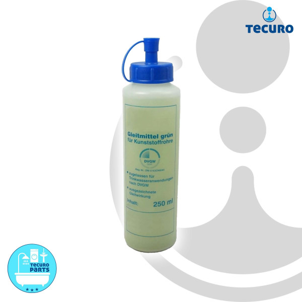 tecuro Gleitmittel 250 ml, für Kunststoffrohre, DVGW zugelassen