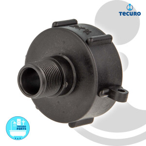 tecuro IBC Adapter Anschlusskappe mit Grobgewinde S60 x 6...