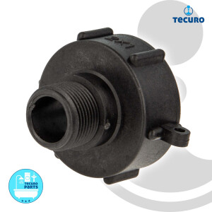 tecuro IBC Adapter Anschlusskappe mit Grobgewinde S60 x 6...