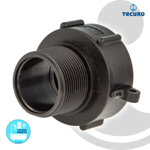 tecuro IBC Adapter Anschlusskappe mit Grobgewinde S60 x 6...