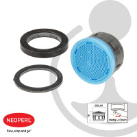 NEOPERL CASCADE SLC Innenteil hellblau m. Dichtungen, M22/M24,A=13.5 - 15 l/min - 02871196
