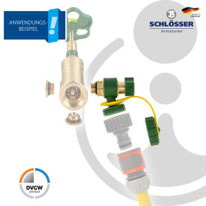 JS Entleerungsventil G 1/4 Typ 1813, mit O-Ring für Schrägsitzventile Freistrom- KFR Ventile