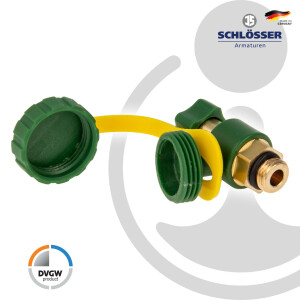 JS Entleerungsventil G 1/4 Typ 1813, mit O-Ring für Schrägsitzventile Freistrom- KFR Ventile