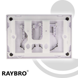 RAYBRO Betätigungsplatte CORTADO 15 Weiß für Geberit Spülkästen UP320, UP100, JomoTech, REZI Systems