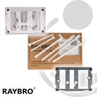 RAYBRO Betätigungsplatte CORTADO 65 Gun Metal für Geberit Spülkästen UP320, UP100, JomoTech, REZI Systems