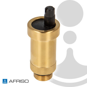 AFRISO Schnellentlüfter PrimoVent 1/2 Zoll, mit Aquastop - 12 bar, max. +110°C - Typ 77752