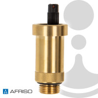 AFRISO Schnellentlüfter PrimoVent 1/2 Zoll, mit Aquastop - 12 bar, max. +110°C - Typ 77752