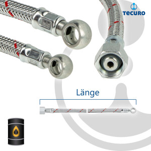 tecuro Universal - Ölschlauch mit Ringanschluss...