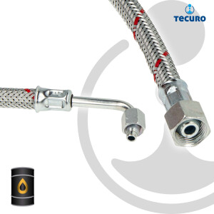 tecuro Universal Ölschlauch mit SR 6 LLR Konus mit...