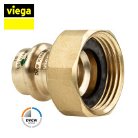 VIEGA Sanpress Verschraubung mit Pressanschluss (Kontur V) x Überwurfmutter 2263
