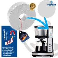 tecuro WasserFix Magnetring W-1800 mit eingebautem Magnet - verringert Verkalkungen in Kaffeemaschinen