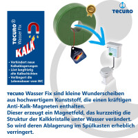 tecuro WasserFix Magnetring G-1800 mit eingebautem Magnet - verringert Verkalkungen in Spülkästen