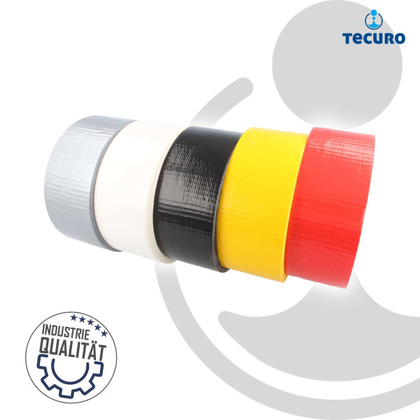 tecuro Profi - Gewebeband 48 mm x 50 m - in verschiedenen Farben - 140 my