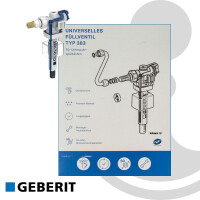 GEBERIT Universal - Füllventil Typ 383, für UP-Spülkästen - 240.705.00.5 - Ersatz für Typ 350 & 380