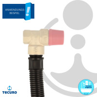 tecuro Ablaufschlauch für Sicherheitsventile 3/4 AG, flexibel