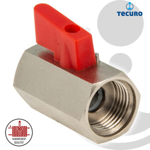tecuro MINI Kugelhahn beidseitig Innengewinde von 1/8 bis...