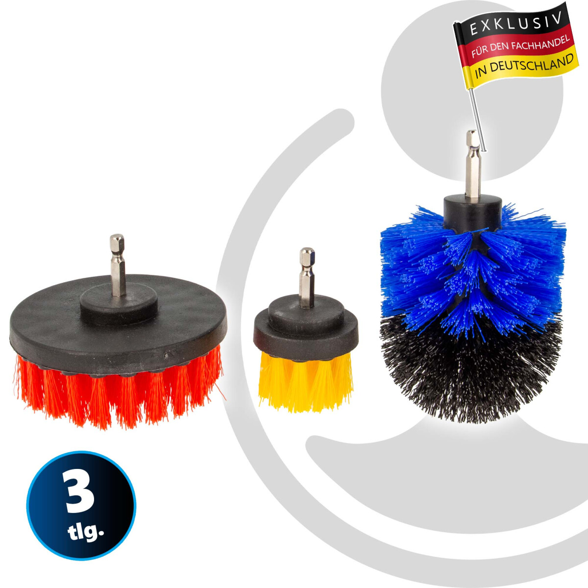 MASTERPROOF PROFESSIONAL Bürstenaufsatz, 3-teilig,...