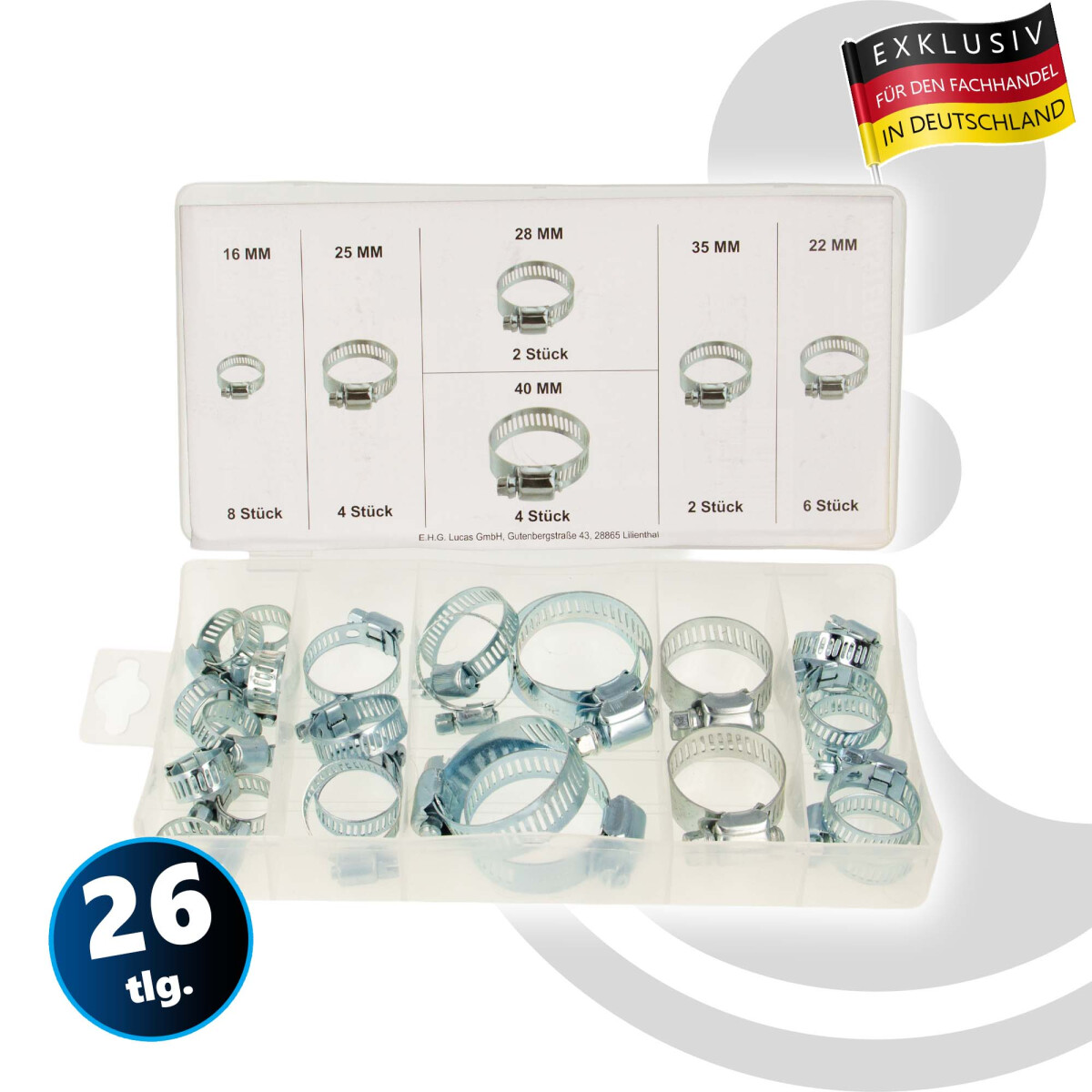 MASTERPROOF PROFESSIONAL Schlauchschellen-Sortiment...