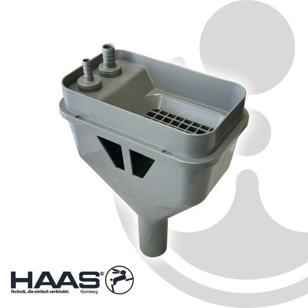 HAAS MULTITRI - Trichter für Geruchsverschluss DN 40, für Ventile/Kondensat/Klima/Heizung Typ 6780