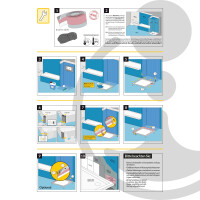 OHA Easy-2 Protectband 2,00 m - 85 mm x 5 mm selbstklebend, Fugendichtband Wannendichtband Dämmstreifen