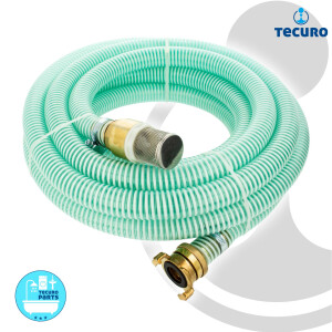tecuro Saugschlauch-Garnitur 1 Zoll (DN25) 7 Meter -...
