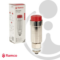 FLAMCO Schnellentlüfter Schwimmerentlüfter Flexvent 1/2 Zoll, mit Absperrventil - 10 bar, max. +90°C - Typ 27742