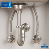 tecuro Sanitär Verbindungsschlauch 3/8 ÜWM x 3/8 ÜWM x 200 mm - KTW-A- DVGW