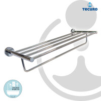 tecuro 8000 Handtuchablage 600 mm - Metall hochglanzverchromt