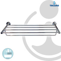 tecuro 8000 Handtuchablage 600 mm - Metall hochglanzverchromt