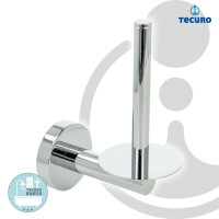 tecuro 8000 Reserverollenhalter Papierhalter - Metall hochglanzverchromt