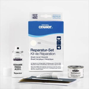 CRAMER Reparatur-Set für Abplatzungen an Keramik, Email und Acryl  - reinweiß - CRA 16002 DE