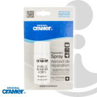 CRAMER Reparatur-Spray zur Ausbesserung von kleinen Schäden an Email, Acryl, Metall, Lack, weiß alpin  - CRA 17080 DE
