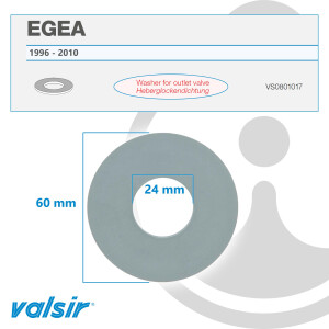 VALSIR Heberglockendichtung Ø 60 x Ø 24 x...