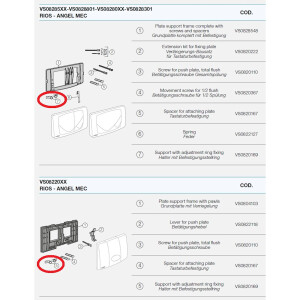 VALSIR Halter für Drückerstange zu...