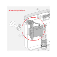 VALSIR Füllventil Schwimmerventil 1/2 Zoll, für AP-Spülkästen - VS0800219