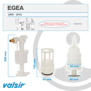 VALSIR Umbausatz Umrüstsatz für UP-Spülkasten EGEA 2000-2010 - VS0827802