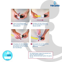 tecuro PP-Klemmverbinder Winkel 90°, für Spiralschläuche - mit Innengewinde