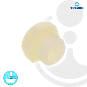 tecuro Stopfen mit 1/2 Zoll Außengewinde, PA (nylon...