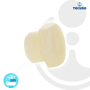 tecuro Stopfen mit 1/2 Zoll Außengewinde, PA (nylon...