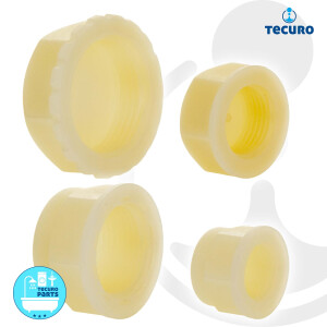 tecuro Kappe mit Innengewinde, PA (nylon 66), natur