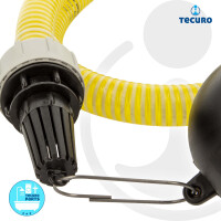 tecuro Schwimmende Entnahmegarnitur mit 1,1 m Saugschlauch, Filter und Schlauchverbinder