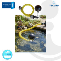 tecuro Schwimmende Entnahmegarnitur mit 1,1 m Saugschlauch, Filter und Schlauchverbinder