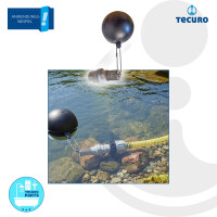 tecuro Fussventil mit Kugel Ø 120 mm, für schwimmende Entnahme aus Tanks - Bach - See