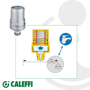 CALEFFI Wasserschlagdämpfer ANTISHOCK 1/2 Zoll, für Rohrleitung - Typ 525040