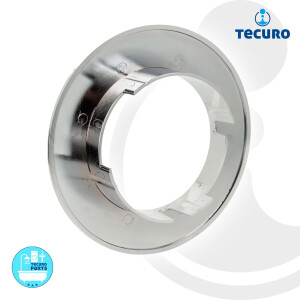 tecuro Deckrosette Ø 140 / Ø 85 mm, 1-teilig, zu Allmess UP-Wasserzähler, Kunststoff verchromt