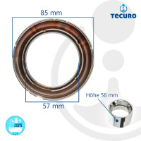 tecuro Innenrosette Ø 85 mm, 1-teilig, zu Allmess UP-Wasserzähler UP6000-MK, Kunststoff verchromt