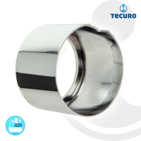 tecuro Innenrosette Ø 78 mm, 1-teilig, zu Allmess UP-Wasserzähler KOAX 2", Kunststoff verchromt